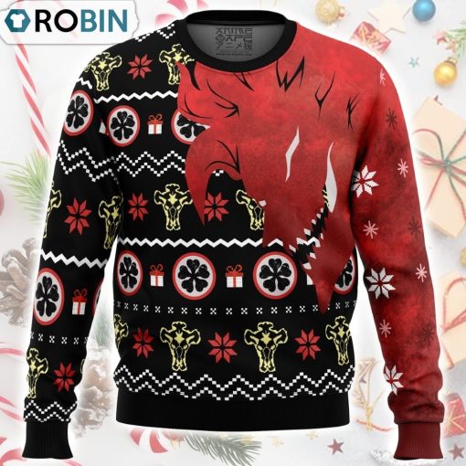 Asta Demon Black Clover Ugly Christmas Sweater
