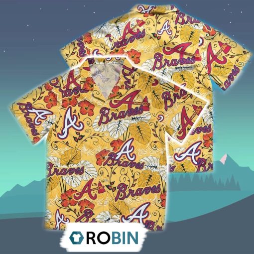 Atlanta Braves Hawaiian Shirt, 3D Printed Aloha Shirt