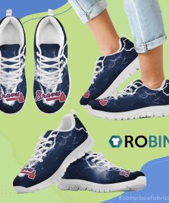Atlanta Braves Thunder Power Breathable Running Sneaker Atlanta Braves Thunder Power Breathable Running Sneaker