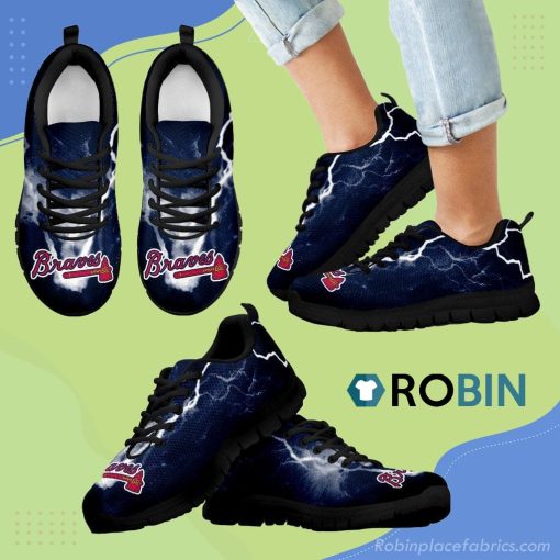 Atlanta Braves Thunder Power Breathable Running Sneaker