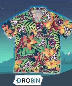 Atlanta Braves Tropical Hawaiian Shirt, 3D Printed Aloha Shirt Atlanta Braves Tropical Hawaiian Shirt, 3D Printed Aloha Shirt
