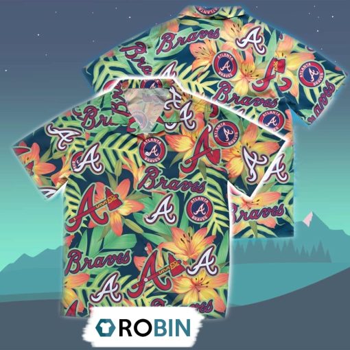 Atlanta Braves Tropical Hawaiian Shirt, 3D Printed Aloha Shirt