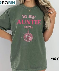 Auntie Era Comfort Colors Shirt, Swiftie Aunt Unisex T-shirt Short Sleeve