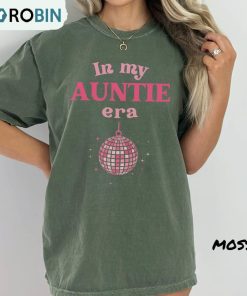 Auntie Era Comfort Colors Shirt, Swiftie Aunt Unisex T-shirt Short Sleeve