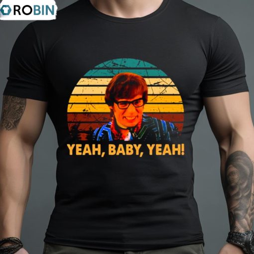 Austin Powers Character Painting Yeah Baby Shirt
