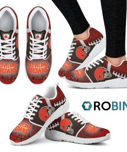 Awesome Cleveland Browns Breathable Running Shoes For Football Fan Awesome Cleveland Browns Breathable Running Shoes For Football Fan