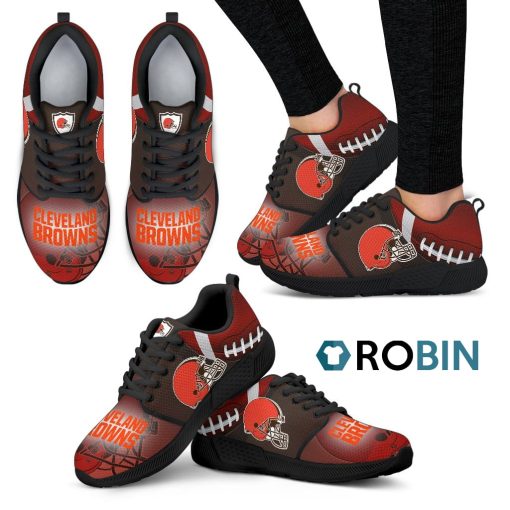 Awesome Cleveland Browns Breathable Running Shoes For Football Fan