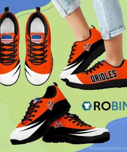 Awesome Gift Logo Baltimore Orioles Breathable Running Sneaker