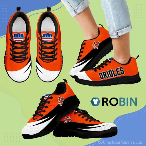 Awesome Gift Logo Baltimore Orioles Breathable Running Sneaker