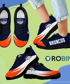 Awesome Gift Logo Denver Broncos Breathable Running Sneaker