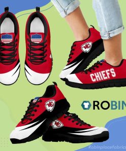 Awesome Gift Logo Kansas City Chiefs Breathable Running Sneaker