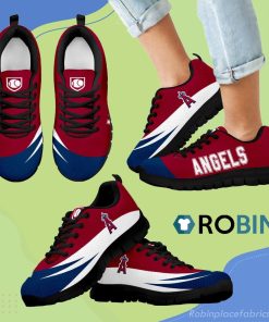 Awesome Gift Logo Los Angeles Angels Breathable Running Sneaker