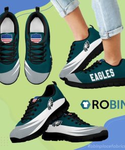 Awesome Gift Logo Philadelphia Eagles Breathable Running Sneaker