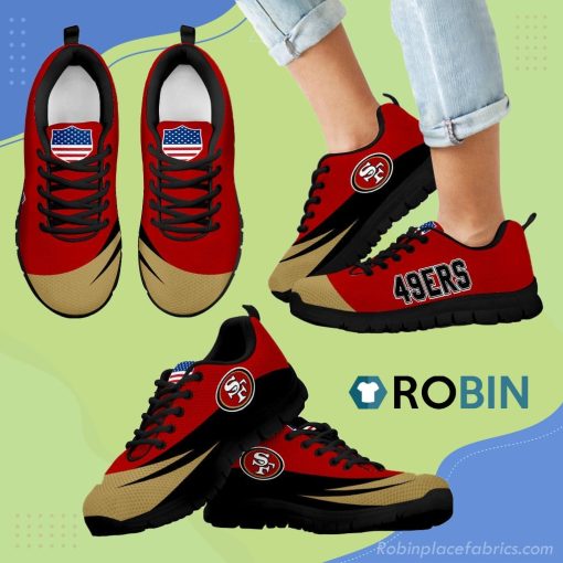 Awesome Gift Logo San Francisco 49ers Breathable Running Sneaker