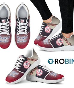 Awesome New York Yankees Breathable Running Shoes For Baseball Fan