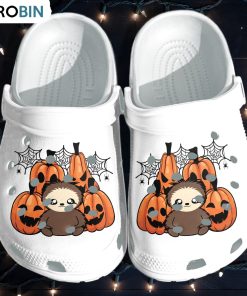Baby Sloth Pumpkins Cute Crocs Shoes