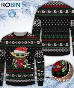 Baby Yoda Hug Fedex Merry Christmas All Over Print Ugly Sweater