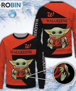 Baby Yoda Walgreens Merry Christmas All Over Print Ugly Sweater