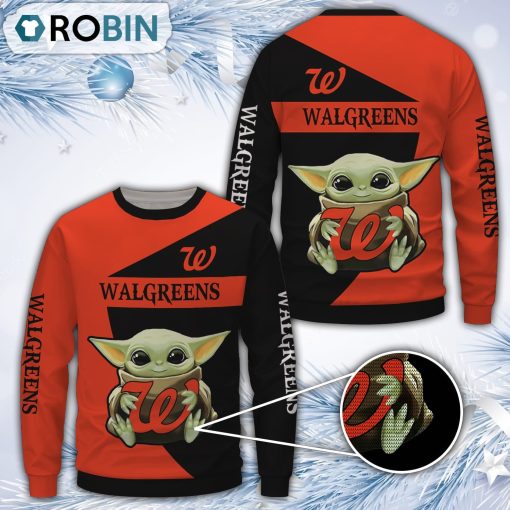 Baby Yoda Walgreens Merry Christmas All Over Print Ugly Sweater