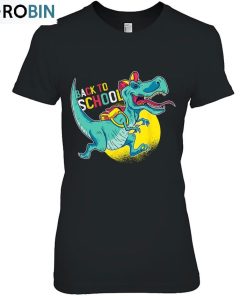 Back To School First Day Of School T Rex Dinosaur Boys Girls Unisex Shirt