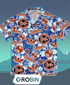 Baltimore Orioles Summer Hawaiian Shirt, 3D Printed Aloha Shirt