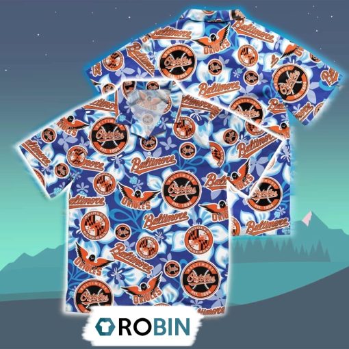 Baltimore Orioles Summer Hawaiian Shirt, 3D Printed Aloha Shirt