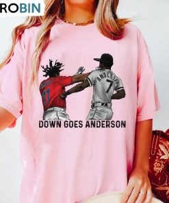 Baseball Fighting Shirt, Down Goes Anderson Crewneck Sweatshirt
