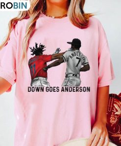 Baseball Fighting Shirt, Down Goes Anderson Crewneck Sweatshirt