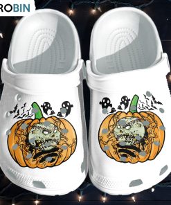 Baseball Pumpkin Crocs Shoes