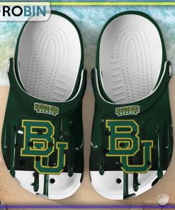 Baylor Bears 3D Melting Paint Printed Crocs Shoes