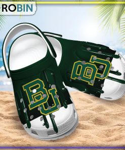 Baylor Bears 3D Melting Paint Printed Crocs Shoes