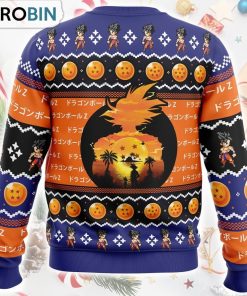 Beautiful Sunset Dragon Ball Z Ugly Christmas Sweater