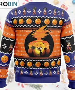 Beautiful Sunset Dragon Ball Z Ugly Christmas Sweater