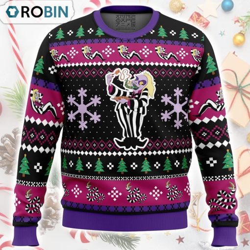 Beetleguise Beetlejuice Ugly Christmas Sweater