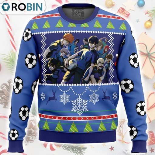 Blue Lock Ugly Christmas Sweater