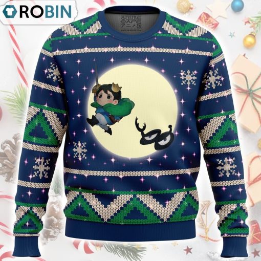 Bojji and Kage Full Moon Ranking of Kings Ugly Christmas Sweater