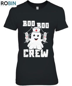 Boo Boo Crew Shirt Ghost Nurse Costume Girls Funny Halloween Unisex Shirt