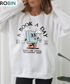 Bookish Mental Health Shirt, Book Lover Long Sleeve Short Sleeve Bookish Mental Health Shirt, Book Lover Long Sleeve Short Sleeve