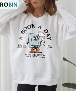 Bookish Mental Health Shirt, Book Lover Long Sleeve Short Sleeve