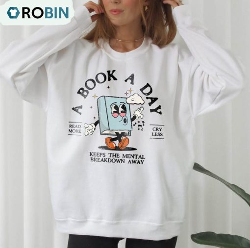 Bookish Mental Health Shirt, Book Lover Long Sleeve Short Sleeve
