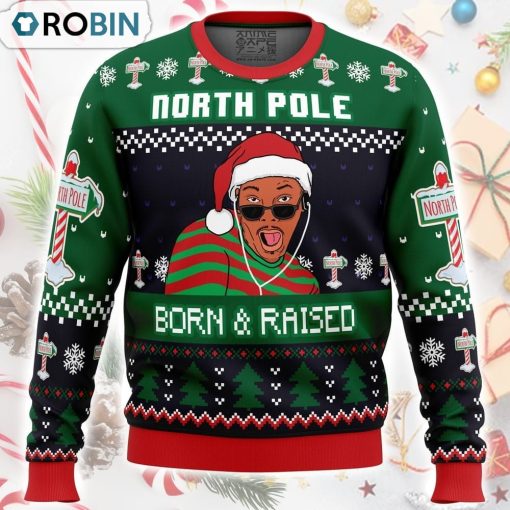Born and Raised Fresh Prince of Bel-Air Ugly Christmas Sweater