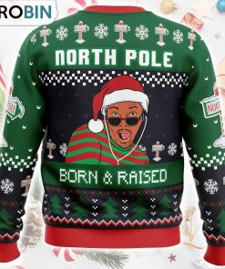 Born and Raised Fresh Prince of Bel-Air Ugly Christmas Sweater
