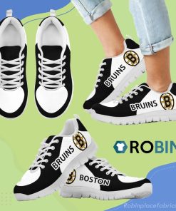 Boston Bruins Top Logo Breathable Running Sneaker Boston Bruins Top Logo Breathable Running Sneaker