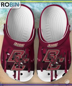 Boston College Eagles 3D Melting Paint Printed Crocs Shoes
