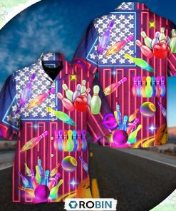 Bowling Independence Day Stunning Casual Button-Down Shirt