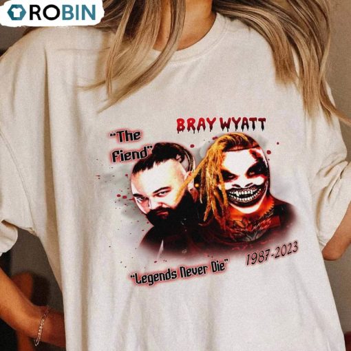 Bray Wyatt Vintage Shirt,Comfort Legends Never Die Tee Tops Long Sleeve