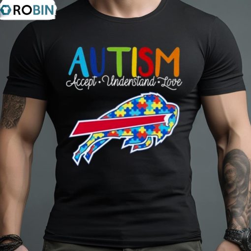 Buffalo Bills Autism Accept Understand Love 2023 Shirt