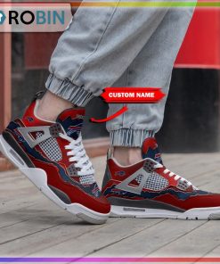 Buffalo Bills Metal Sign Personalized Air Jordan 4 Sneaker