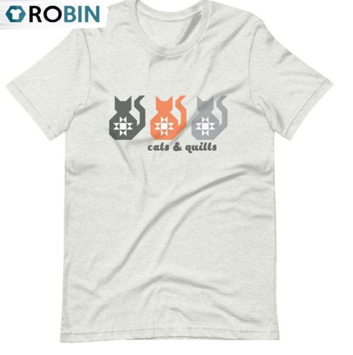 Cats And Quilts Shirt, Trendy Unisex Shirt