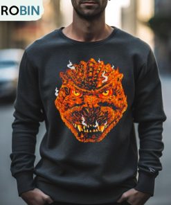 Cavity Colors Burning Godzilla Shirt